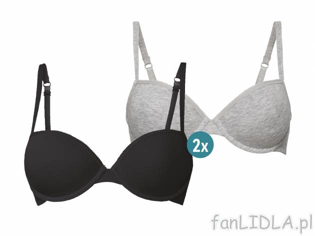 Biustonosz z fiszbinami, 2 szt.* Esmara Lingerie, cena 14,99 PLN 
* Artykuł dostępny ...