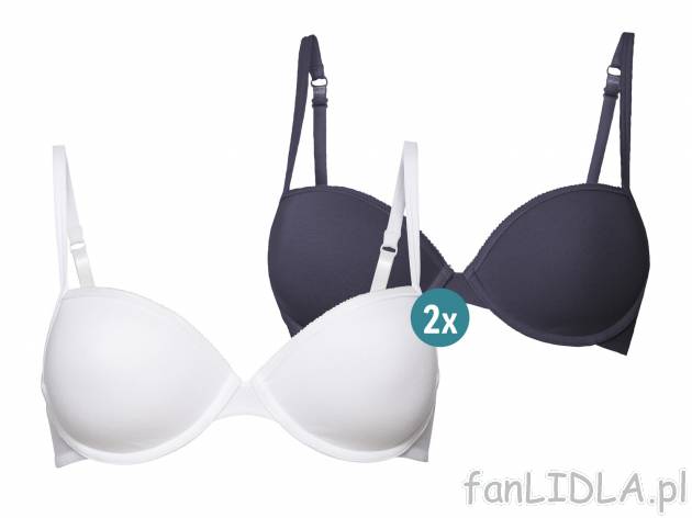 Biustonosz z fiszbinami, 2 szt.* Esmara Lingerie, cena 14,99 PLN 
* Artykuł dostępny ...