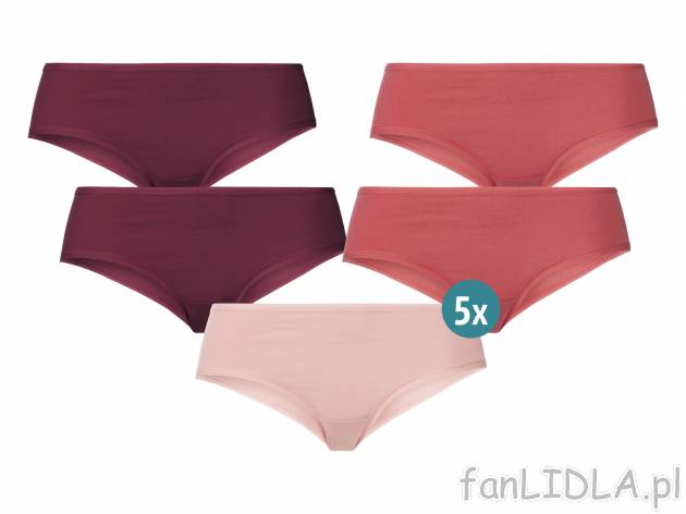 Hipstery, 5 par* Esmara Lingerie, cena 4,99 PLN 
* Artykuł dostępny wyłącznie ...