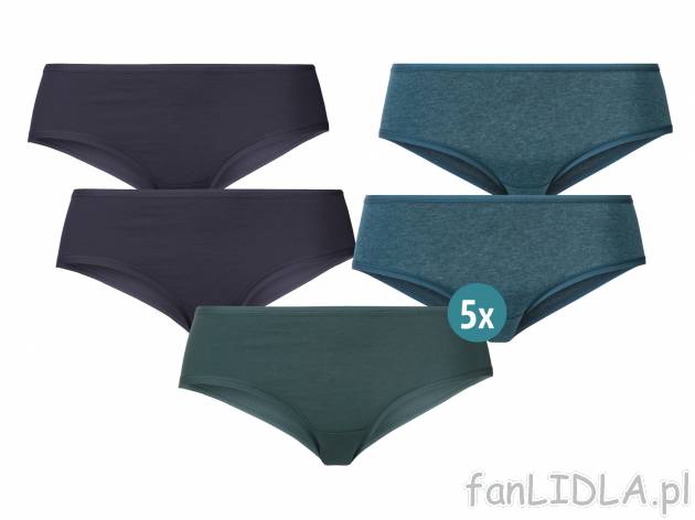 Hipstery, 5 par* Esmara Lingerie, cena 4,99 PLN 
* Artykuł dostępny wyłącznie ...