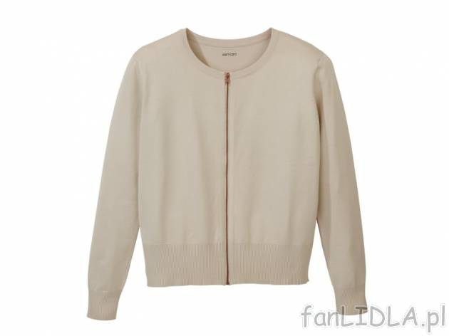 Sweter rozpinany Esmara, cena 39,99 PLN za 1 szt.. 
- rozmiary: XS-L (nie wszystkie ...