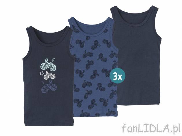 Podkoszulek chłopięcy, 3 szt.* Lupilu, cena 5,49 PLN 
* Artykuł dostępny wyłącznie ...