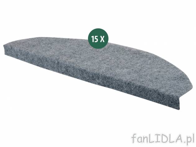 Komplet 15 nakładek na schody Meradiso, cena 49,95 PLN 
3 kolory 
- z klejącymi ...