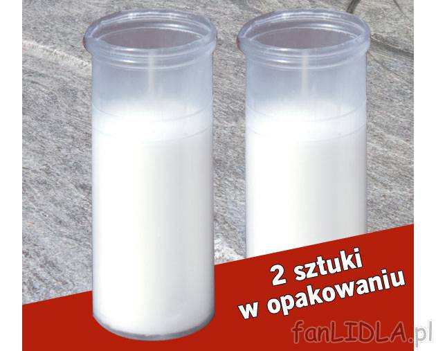Wkład do zniczy, cena 2,29PLN za 2 szt
- czas palenia 32 h
- 2x160 g/1 opak.
- ...