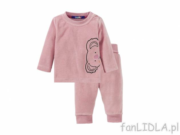 Welurowy dres Lupilu, cena 24,99 PLN 
- rozmiary: 50-92
- komfort noszenia dzięki ...