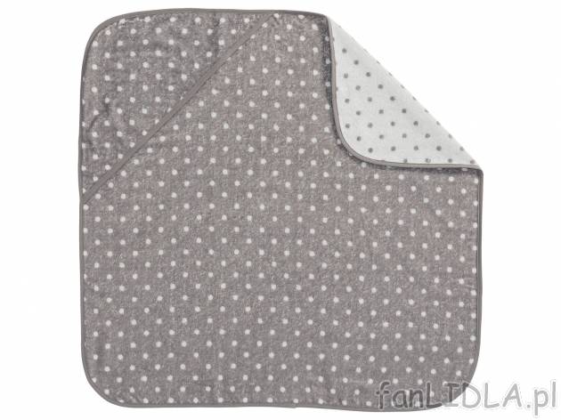 Ręcznik frotté z kapturkiem 75 x 75 cm Lupilu, cena 19,99 PLN 
- 100% bawełny
- ...