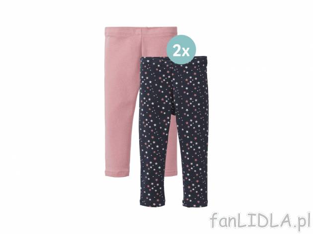 Legginsy, 2 pary* Lupilu, cena 8,99 PLN 
*Artykuł dostępny wyłącznie w 2-paku. ...