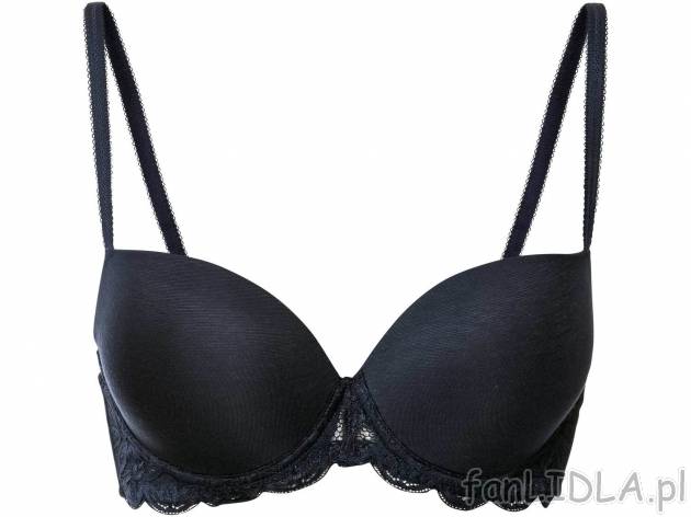Biustonosz push-up z koronką Esmara Lingerie, cena 22,99 PLN 
- rozmiary: 75B, ...