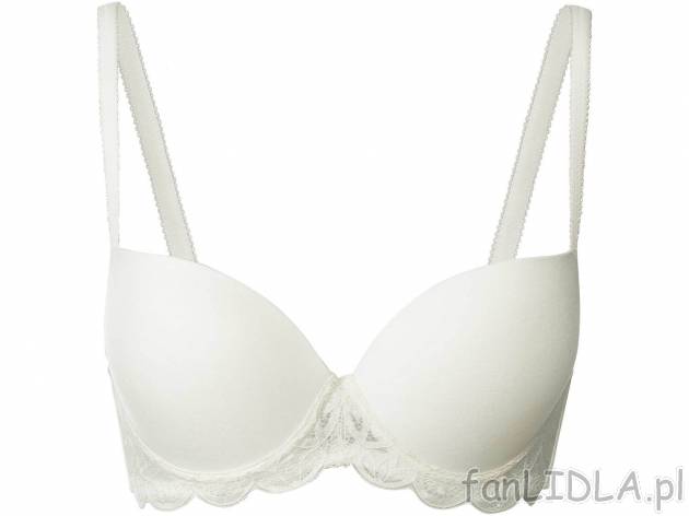 Biustonosz push-up z koronką Esmara Lingerie, cena 22,99 PLN 
- rozmiary: 75B, ...