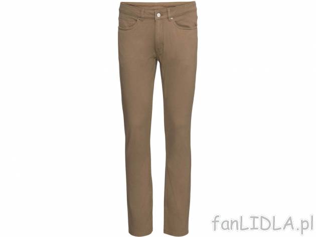 Spodnie chino Livergy, cena 39,99 PLN 
- 98% bawełny, 2% elastanu (LYCRA&reg;)
- ...