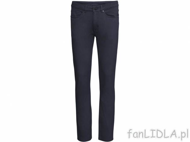 Spodnie chino Livergy, cena 39,99 PLN 
- 98% bawełny, 2% elastanu (LYCRA&reg;)
- ...