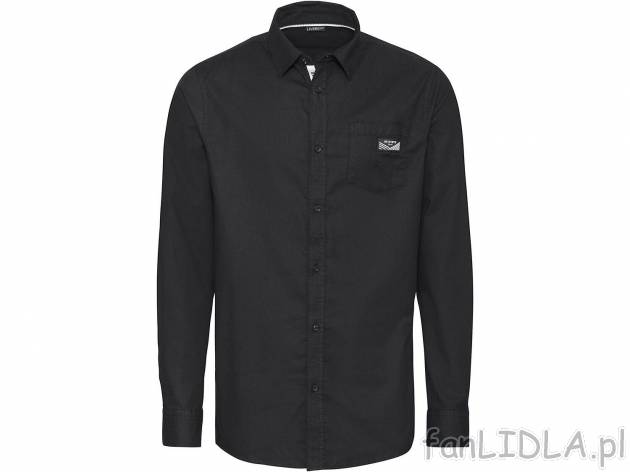Koszula Livergy, cena 39,99 PLN 
- rozmiary: M-XL
- modny kołnierz typu kent
- ...