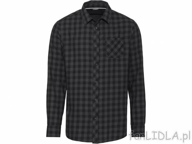 Koszula Livergy, cena 39,99 PLN 
- rozmiary: M-XL
- modny kołnierz typu kent
- ...