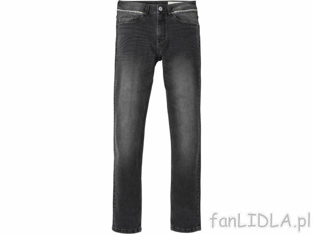 Jeansy męskie Livergy, cena 39,99 PLN 
- 98% bawełny, 2% elastanu (LYCRA&reg;)
- ...