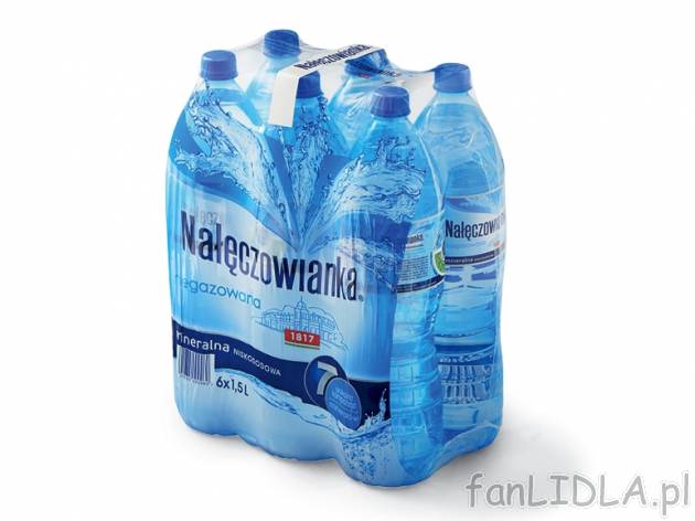 Nałęczowianka Woda mineralna niegazowana , cena 1,00 PLN za 1,5 l/1 but., 1 l=0,67 ...