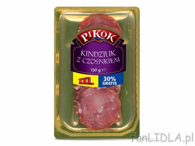 Pikok Kindziuk , cena 4,00 PLN za 130 g/1 opak., 100 g=3,84 PLN.