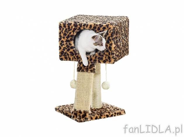 Drapak dla kota Zoofari, cena 69,90 PLN za 1 szt. 
- 2 wzory: 1. ok. 42 x 51 x 43 ...