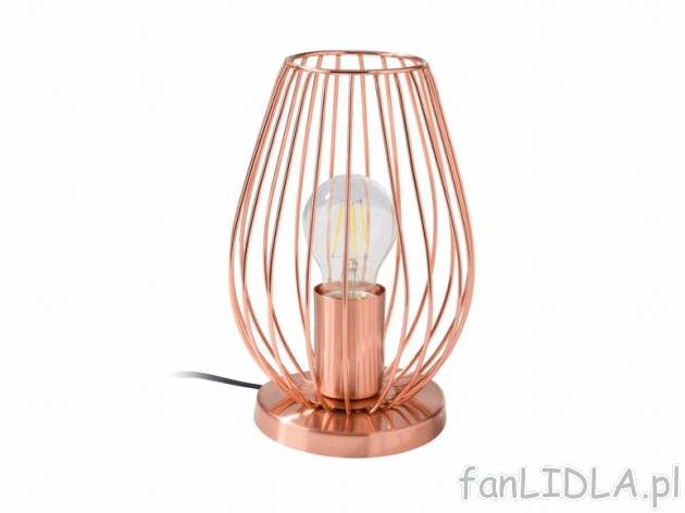Lampka biurkowa lub stołowa , cena 59,90 PLN za 1 szt. 
- do wyboru klosz z metalu ...