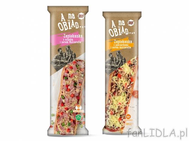 Pomysł na każdy dzień Zapiekanka , cena 1,00 PLN za 200 g/1 opak., 100 g=0,83 ...