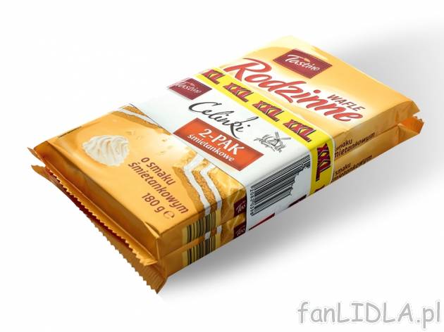 Tastino Celinki wafelki , cena 3,00 PLN za 360 g/1 opak., 1 kg=9,97 PLN. 
* W porównaniu ...