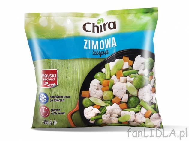 Chira Mieszanka warzywna , cena 1,00 PLN za 450 g/1 opak., 1 kg=4,42 PLN.