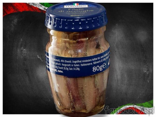 Fileciki z sardeli , cena 5,99 PLN za 80 g, 100g=7,49 PLN. 
- W oliwie z oliwek. ...