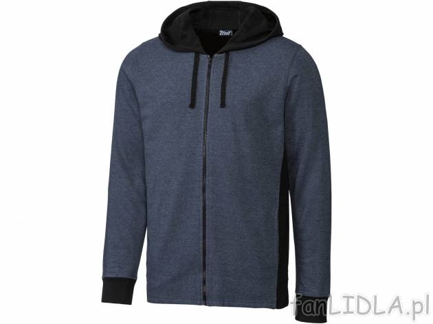 Bluza męska z bawełną Crivit, cena 39,99 PLN 
- rozmiary: M-XL
- z wygodnym ...