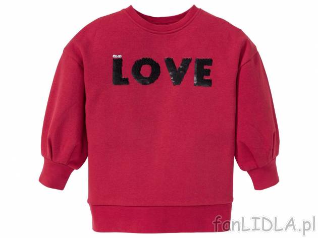 Bluza dresowa Lupilu, cena 19,99 PLN 
- rozmiary: 98-116
- wysoka zawartość bawełny
- ...