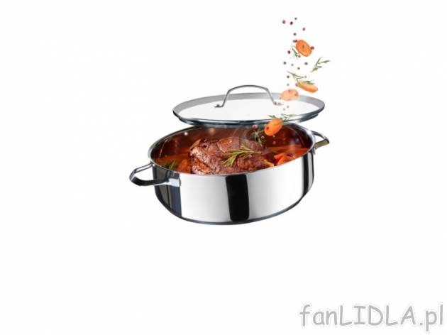 Indukcyjna patelnia ze stali szlachetnej Ø 28 cm Ernesto, cena 99,00 PLN za 1 szt. ...