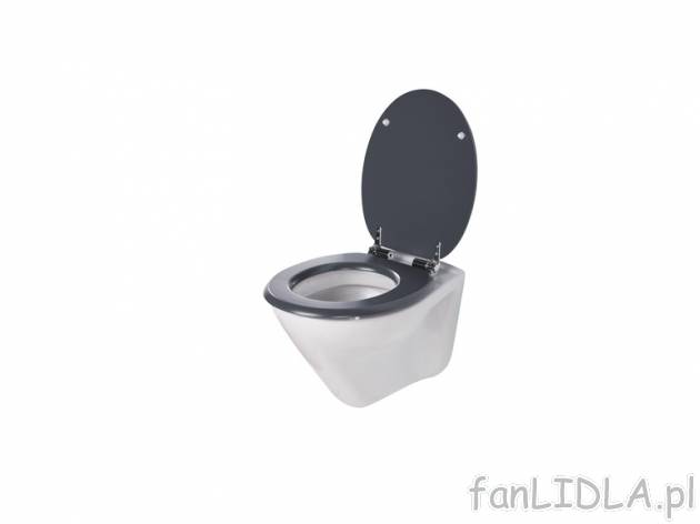 Deska sedesowa Miomare, cena 69,90 PLN za 1 szt. 
- 3 kolory 
- z cichym opadaniem ...