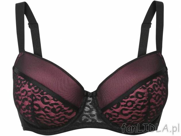 Biustonosz z koronką XXL Esmara Lingerie, cena 24,99 PLN 
rozmiary aż do 90D 
- ...