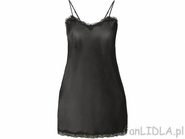 Satynowa koszula nocna XL Esmara Lingerie, cena 29,99 PLN 
- rozmiary: 46-56
- wykończona ...