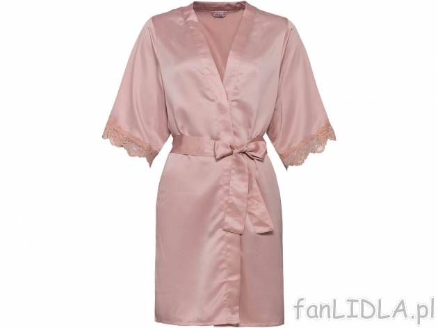 Kimono satynowe Esmara Lingerie, cena 34,99 PLN 
- rozmiary: S-L
- wykończone zmysłową ...
