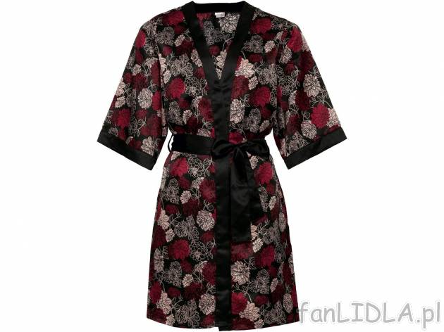 Kimono satynowe Esmara Lingerie, cena 34,99 PLN 
- rozmiary: XS-L
- wykończone ...