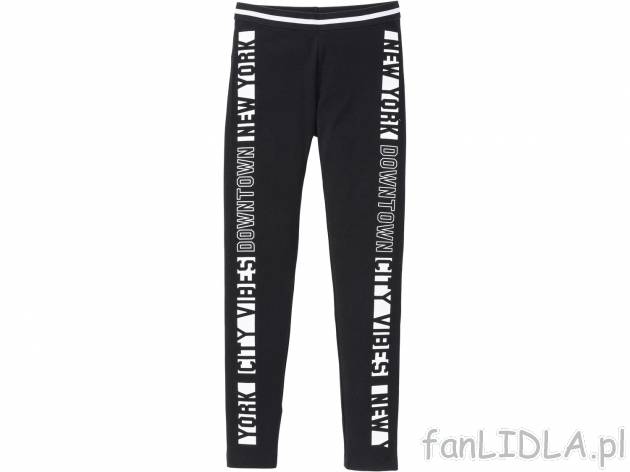 Legginsy dziewczęce z bawełny Pepperts, cena 14,99 PLN 
- 95% bawełny, 5% elastanu ...