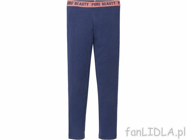 Legginsy dziewczęce z bawełny Pepperts, cena 14,99 PLN 
- 95% bawełny, 5% elastanu ...