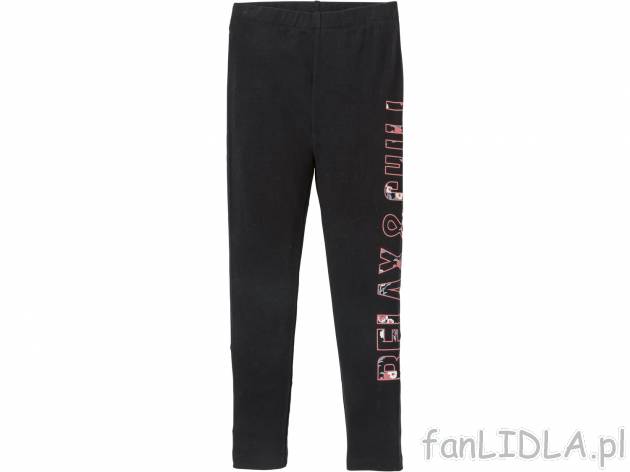 Legginsy dziewczęce z bawełny Pepperts, cena 14,99 PLN 
- 95% bawełny, 5% elastanu ...