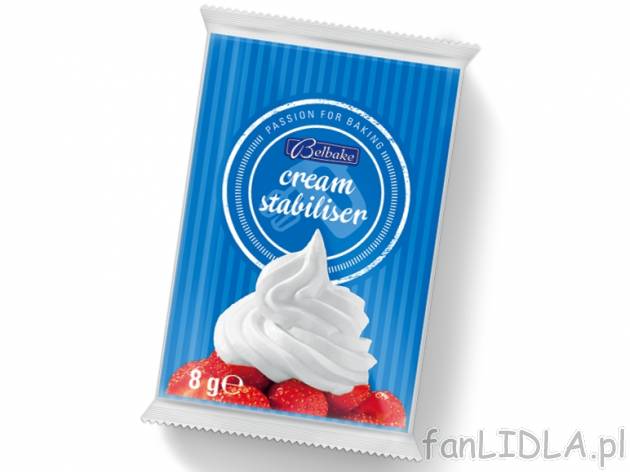 Belbake Mix do ubijania śmietany , cena 0,00 PLN za 5x8 g/1 opak., 100 g=2,48 PLN. ...