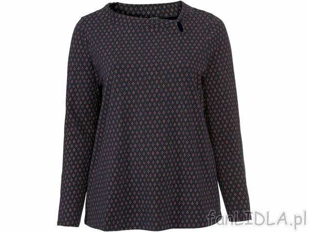 Bluzka damska z bawełny Esmara, cena 29,99 PLN 
- 95% bawełny, 5% elastanu (LYCRA®)
- ...