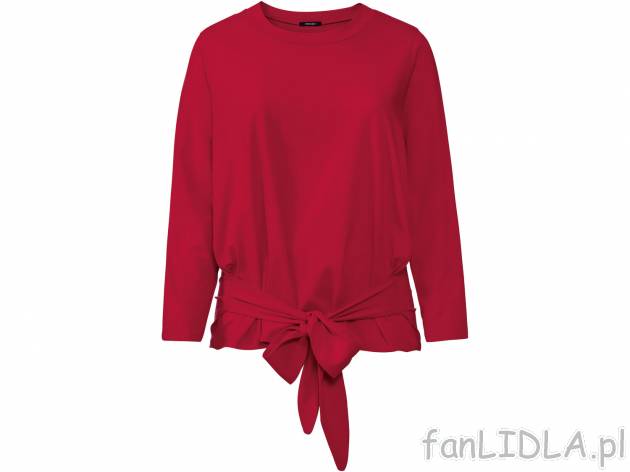 Bluzka damska z bawełny Esmara, cena 29,99 PLN 
- 95% bawełny, 5% elastanu (LYCRA&reg;)
- ...