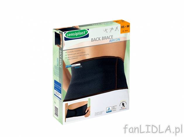 Opacka Aircon na kolano lub plecy Sensiplast, cena 19,99 PLN za 1 opak. 
Opaski ...