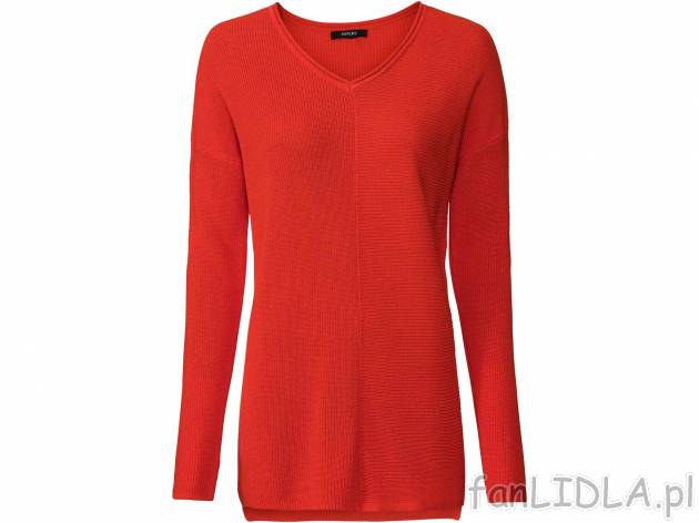 Sweter damski z bawełną Esmara, cena 33,00 PLN 
- 60% bawełny, 40% wiskozy (LENZING&trade; ...