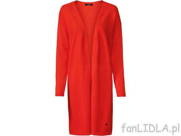 Kardigan damski Esmara, cena 39,99 PLN 
- 60% bawełny, 40% wiskozy (LENZING&trade; ...