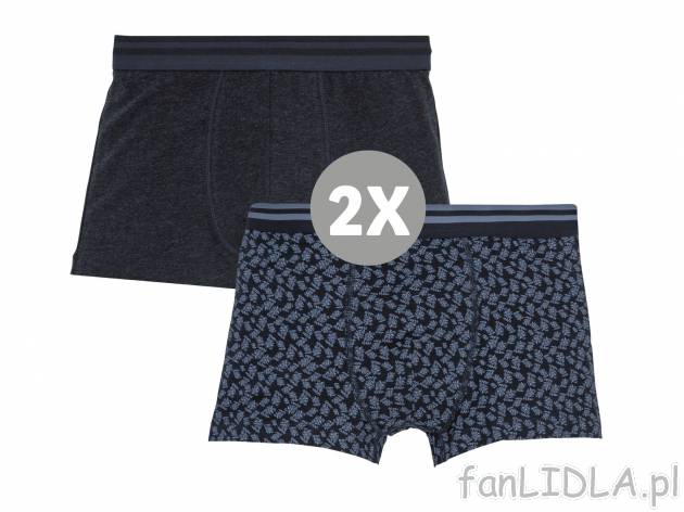 Bokserki z bawełny, 2 pary* Livergy, cena 9,99 PLN 
*Artykuł dostępny wyłącznie ...