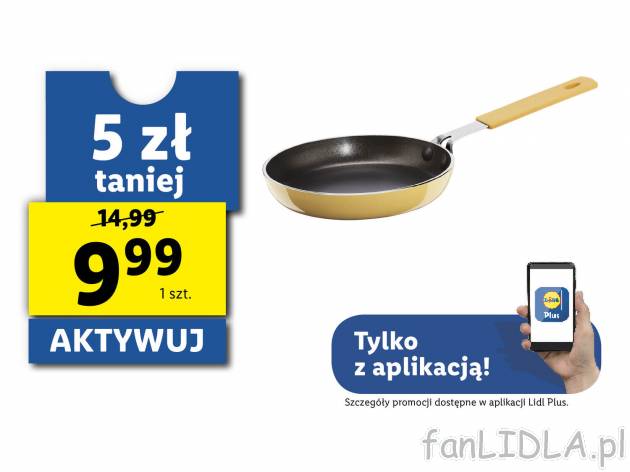 Minipatelnia Ø 14 cm Ernesto, cena 14,99 PLN 
- grubość dna: 2,4 mm
- równomierne ...