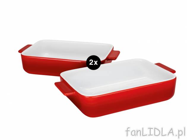 Zestaw 2 form do zapiekania Ernesto, cena 24,99 PLN 
3 kolory 
- 22,7 x 12,9 x 4,5 ...