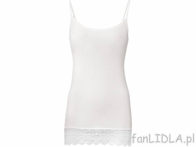 Koszulka na ramiączkach Esmara Lingerie, cena 17,99 PLN 
- 95% modalu (TENCEL™), ...