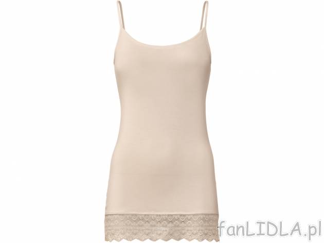 Koszulka na ramiączkach Esmara Lingerie, cena 17,99 PLN 
- 95% modalu (TENCEL™), ...