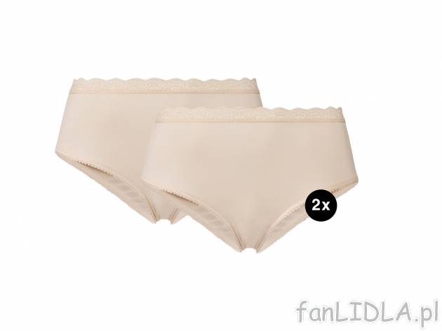 Hipstery, 2 pary Esmara Lingerie, cena 17,98 PLN 
cena dot. wyłącznie zestawu ...