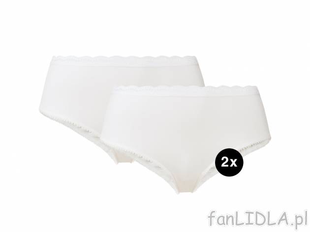 Hipstery, 2 pary Esmara Lingerie, cena 17,98 PLN 
cena dot. wyłącznie zestawu ...